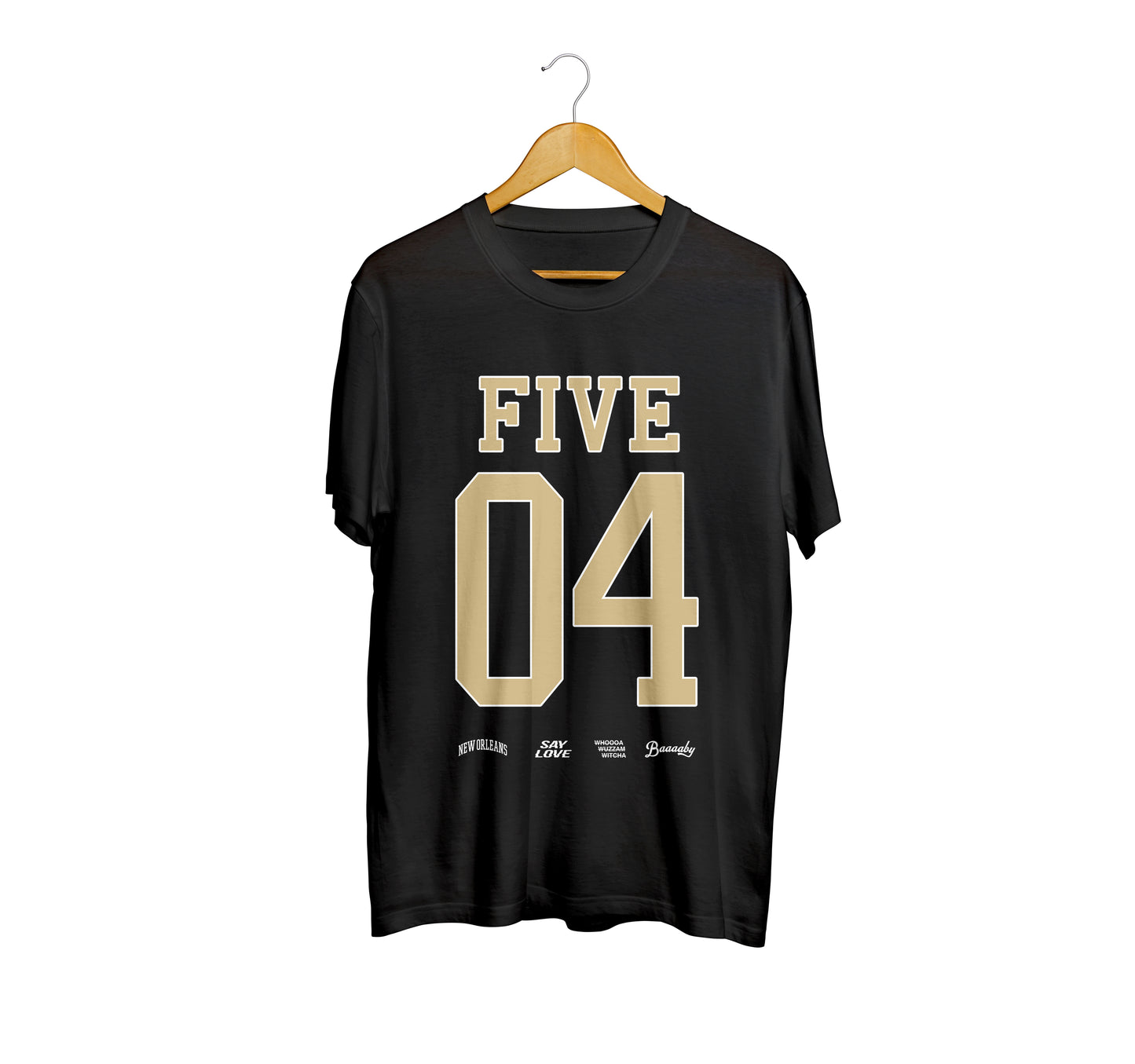 New Orleans Black & Gold Double Jersey Tee