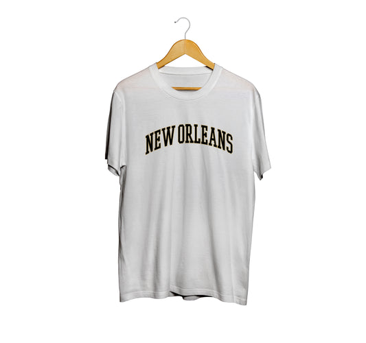 New Orleans White Tee
