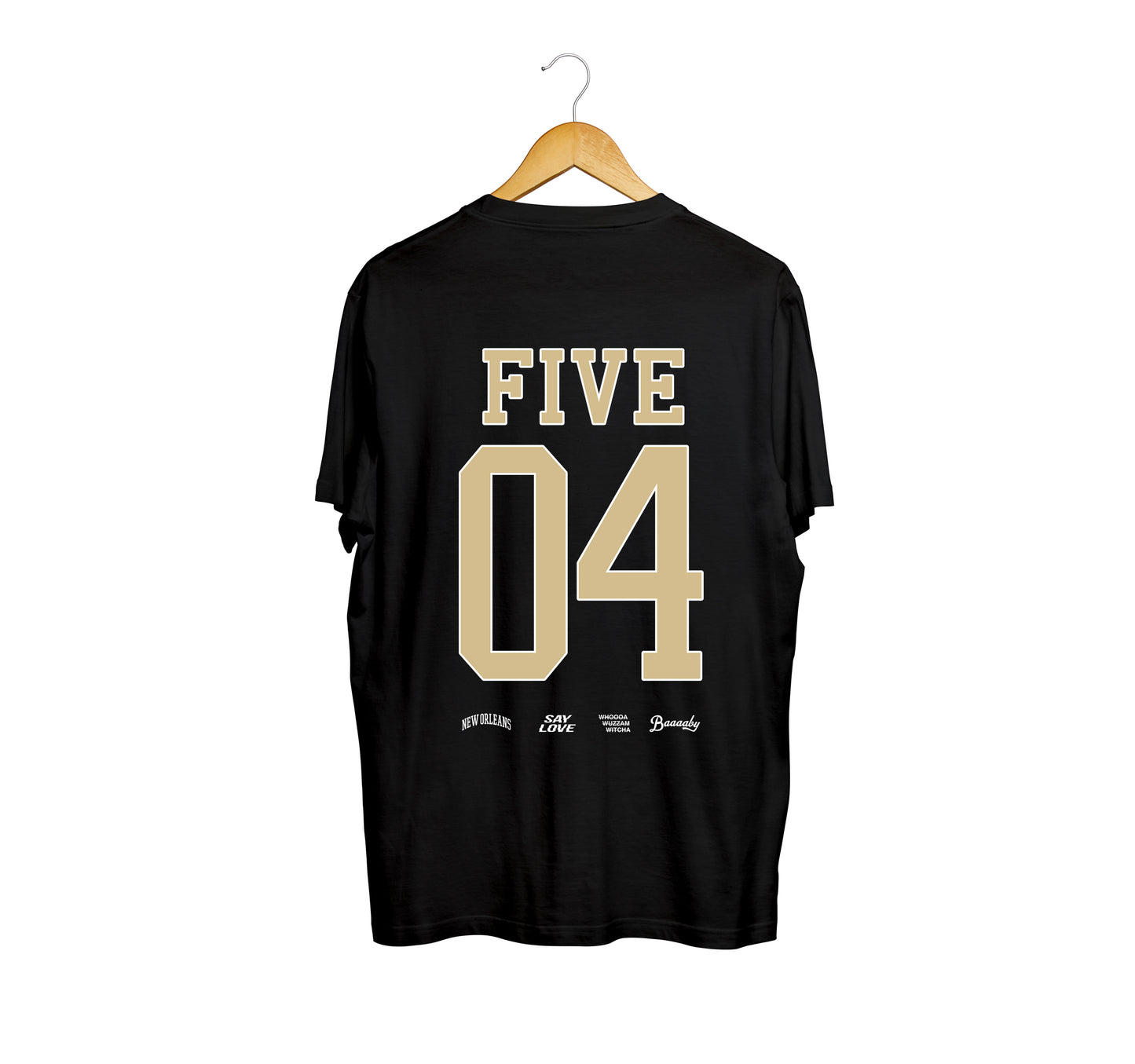 New Orleans Black & Gold Double Jersey Tee