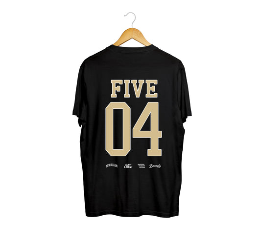 New Orleans Black & Gold Double Jersey Tee